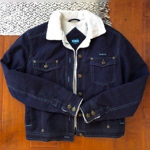 Blue shearling lined kavu coat!